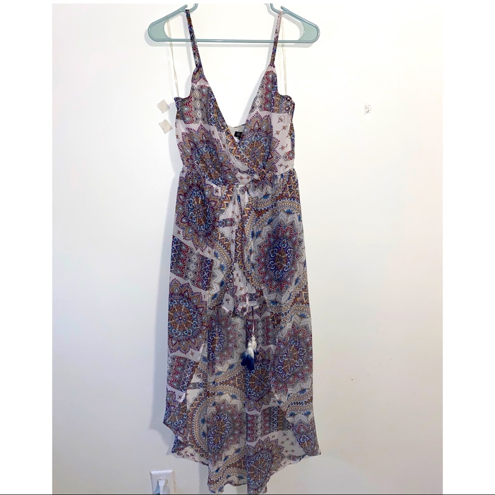 Patterned romper shorts/skirt